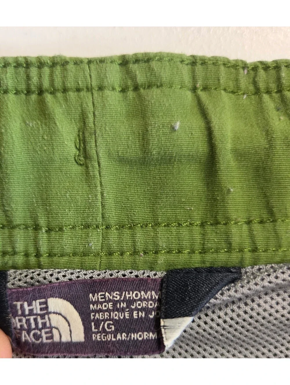 The North Face Men's Green Outdoor Shorts Size L